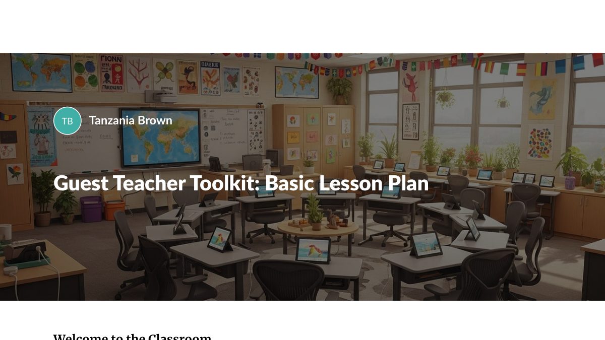 Cover of the Guest Teacher Toolkit module